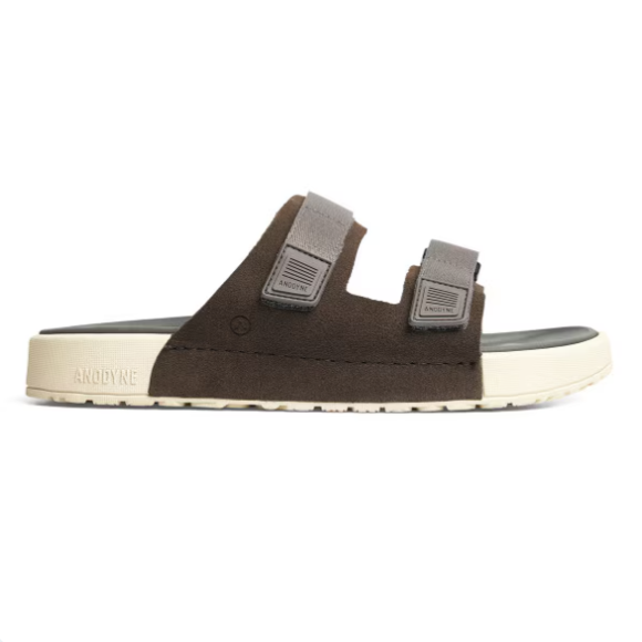 Anodyne No. 70 Men's Two Strap Sandal-Espresso