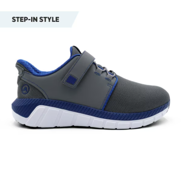 Anodyne No. 46 Men's Sport Jogger w/ Heel Assist-Grey Blue